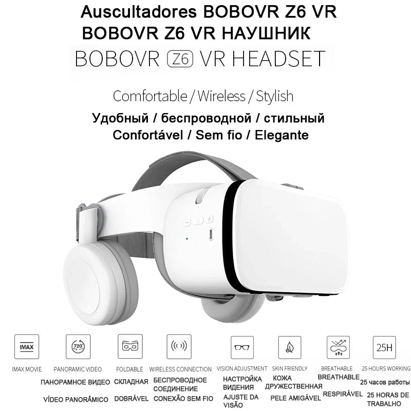 Z6 Casque Helmet 3D VR Glasses