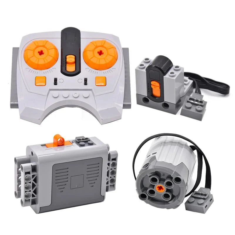 Motor and Electronics Kit – Educational DIY Accessories for Building Block Train