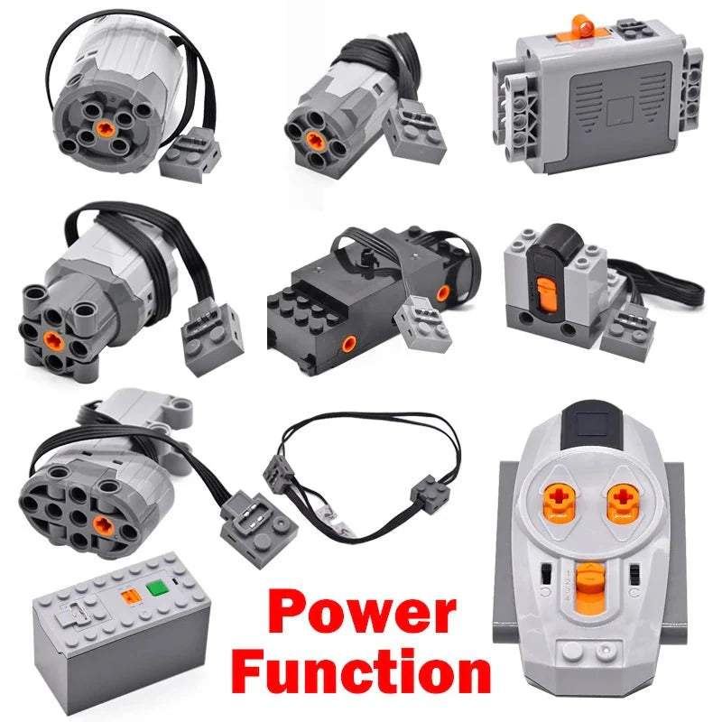 Motor and Electronics Kit – Educational DIY Accessories for Building Block Train